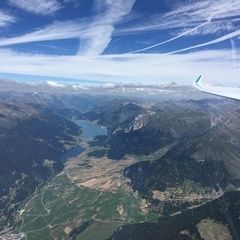 Flugwegposition um 11:09:52: Aufgenommen in der Nähe von 39020 Glurns, Bozen, Italien in 3418 Meter